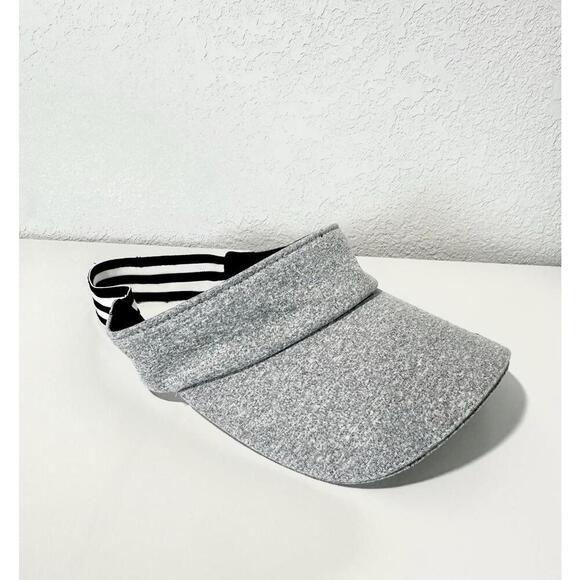 EQ SPORT Sun Visor Unisex Outdoor Sports Gray Black and White Strap One Size - Picture 3 of 8